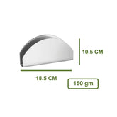 High Grade Stainless Steel Miro Napkin Holder, 18.5 Cm, Silver | Durable, Rust Free & Dishwasher Safe